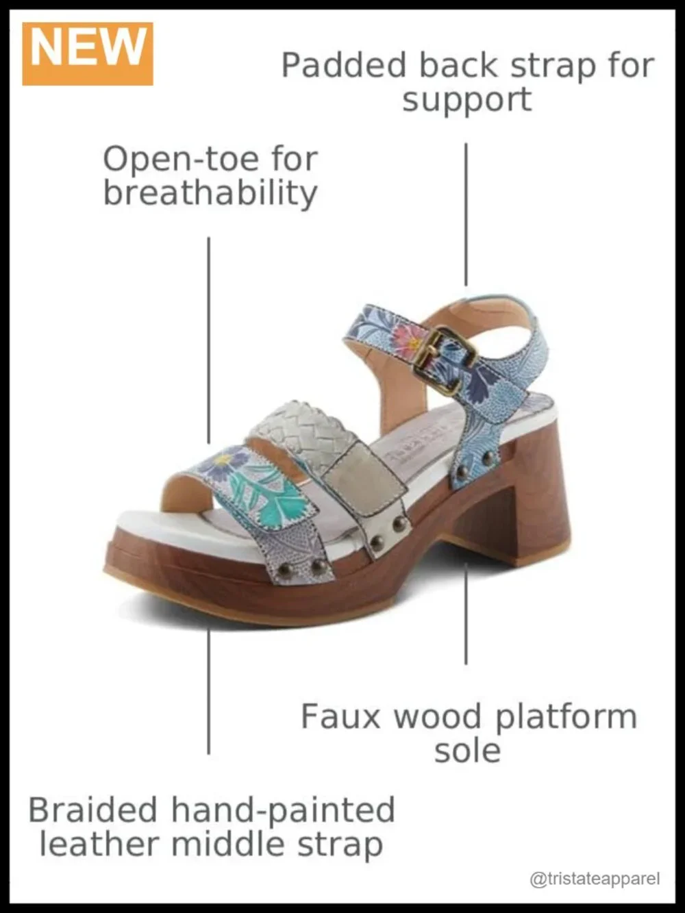 Spring Step L'Artiste Retropel Leather Platform Sandal